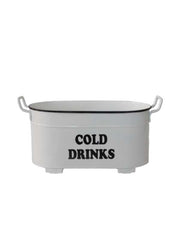 Metal Katlanır Ayaklı Oval Buz Kovası