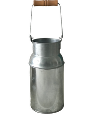 Galvaniz güğüm saksı  ( uzun boy )