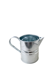 Galvaniz maşrapa saksı