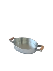 Galvaniz Tepsi ahşap kulplu
